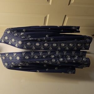 Soft Surroundings Katan Tunic Embroidery Open Front Boheimain